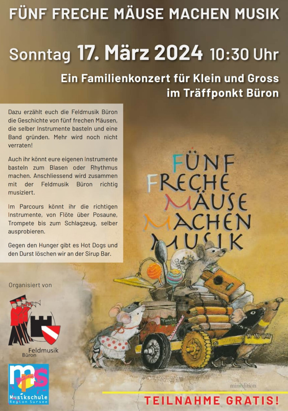 Familienkonzert für Klein und Gross Kids Day Blasmusik (1/2)
